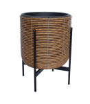 Lillepott WICKER alusega 38x38xH49cm, pruun