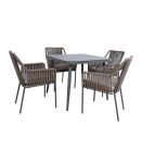 Aiam&ouml;&ouml;blikomplekt ANDROS laud ja 4 tooli 21180