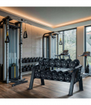 STR48 DOUBLE DUMBBELL RACK 6 PAIRS COMMERCIAL HMS