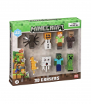 MINECRAFT 3D ERASERS - 8 PACK DELUXE BOX VER.B