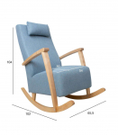 Kiiktool VENLA 65,5x102xH104cm, helesinine