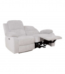 Diivan FELICIA 2-kohaline elektriline recliner 150x96xH100cm, loodusvalge