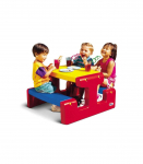 LITTLE TIKES piknikulaud, punane, kollane, sinine