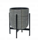 Lillepott WICKER alusega 30x30xH38cm, bee˛ikashall