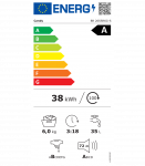 Candy BR 26SSR6G-S Washing Machine, A, Front loading, Depth 39,2 cm, 6 kg, Grey
