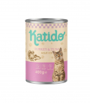 KATIDO Indyk i Tuńczyk mokra karma dla kota 400g