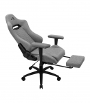 Aerocool ROYALASHGR Premium Ergonomic Gaming Chair Legrest Aeroweave Technology Grey