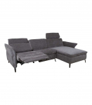 Nurgadiivan DAYTON PN, elektriline recliner  268x94/157xH100cm, tumehall