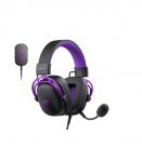 Havit H2002C+U - gaming headphones (black and purple)