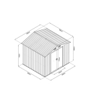 Aiakuur HECHT 8X8 PLUS ANTHRACITE