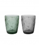 Joogiklaas LEAF 250ml madal, mix roheline v&otilde;i hall