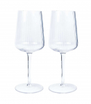 Veinipokaalid 2tk STRIPE POLAR H23,7cm 550ml, l&auml;bipaistev