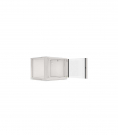 Lanberg Rack cabinet 19" wall-mount 9U/600x600 (flat pack) with glass door WF01-6609-10S Grey