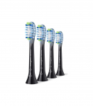 Philips HX9044/88 Sonicare Premium Plaque Defence Replacement brush heads, 4 pcs, Black Philips