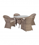Aiam&ouml;&ouml;blikomplekt TOSCANA laud ja 4 tooli