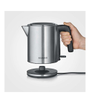 Severin WK 3489 electric kettle 1 L 2400 W Black, Silver