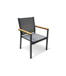 Premium outdoor terrace chair, anthracite