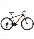 Jalgratas ROMET Rambler R6.0, 26" must-oranž-punane (M)