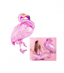 PartyDeco fooliumist &otilde;hupall, 70 x 95 cm, roosa / Flamingo