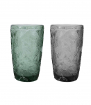 Joogiklaas LEAF 350ml k&otilde;rge, mix roheline v&otilde;i hall