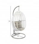 Ripptool CORA 96x96xH198cm, valge