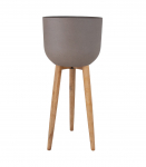 Lillepott SANDSTONE puidust jalgadega D40xH97cm, pruun