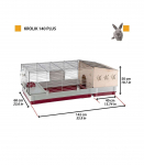 FERPLAST Krolik 140 Plus - Cage