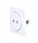 Fibaro Walli N socket-outlet 2 x RJ-45 White