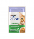 PURINA Cat Chow Sterilised with lamb and green beans in sauce - wet cat food - 26x85g (20 + 6 GRATIS)