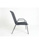 Outdoor terrace chair, anthracite