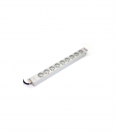 1U aluminum PDU rackmoun table 16A 9x outlet