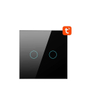 Smart Light Switch WiFi Avatto TS02-EU-B2 2 way (black)