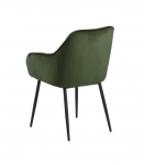 Tool BROOKE 55x58xH83cm, iste/seljatugi: samet kangas, v&auml;rvus: metsaroheline, jalad: must metall