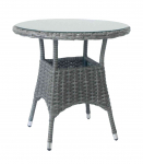 Laud WICKER D78xH75cm, tumepruun