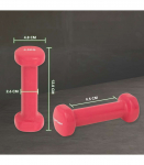 Hantlid TUNTURI Vinyl Dumbbells 2 x 0,5 kg, roosa