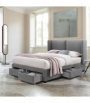 Voodi SUGI madratsiga HARMONY TOP 160x200cm, hall