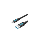 CABLE USB3.0 TO USB-C MALE/2M BLACK COZBH VENTION