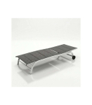 Sun lounger, subbed 188x62x35 cm, dark grey