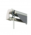 Retractable Patio Awning / Sun Shade 4x2.5 m, grey