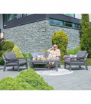 Aiam&ouml;&ouml;blikomplekt TOMSON laud, diivan ja 2 tooli, hall