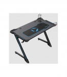 Onex RGB Gaming Desk w/Cup holder, headset hook, Gamepad holder, 114cm(w) GD1200Z Black