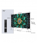 TV Set|TCL|75 "|4K Ultra HD|3840 x 2160 pixels|Flat|16:9|QD-Mini LED|75Q6C