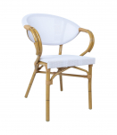 Tool BAMBUS 57x58xH83cm, valge, alumiinium