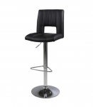 Baaritool SYLVIA must PU/kroom, 41x52xH115cm