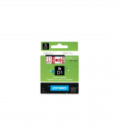 Dymo Schriftband 45015 White Red (S0720550)