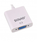 SAVIO HDMI (M) TO VGA (F) ADAPTER WHITE CL-201