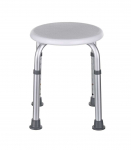 Round aluminium shower stool