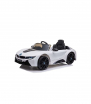 Battery-powered car BMW I8 Coupe White