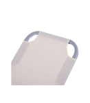 Sun lounger, subbed 191x59x30 cm, white