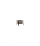 Diivanilaud ELLA A rustikaalne pruun/must 80cm